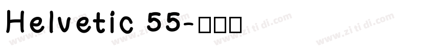 Helvetic 55字体转换